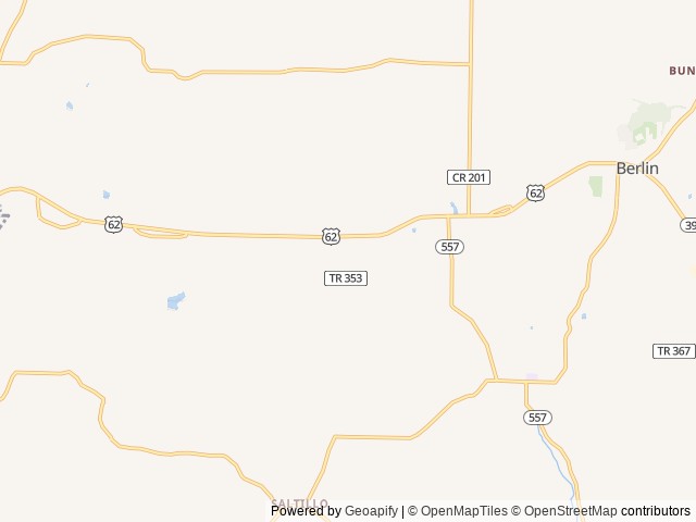 Map of Berlin RV Park & Campground location at Navarre, OH, United States