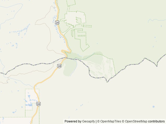 Map of Tennessee Pass location at Leadville, CO, United States