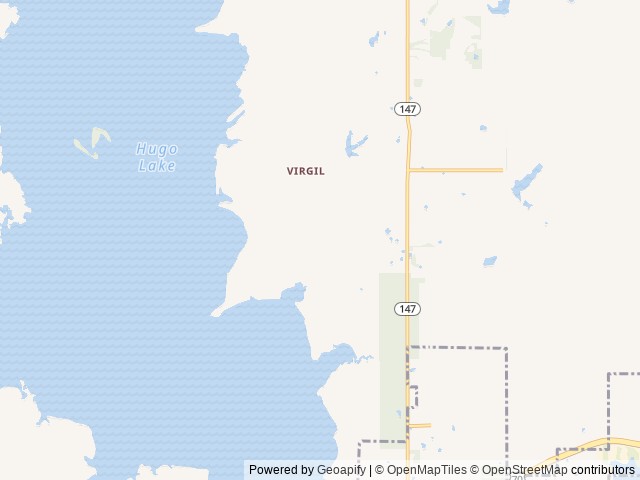 Map of Group Camp location at Sawyer, OK, United States