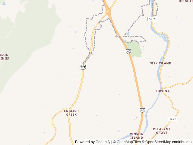 Map of Mountain Ranch RV Park location at Newport, TN, United States