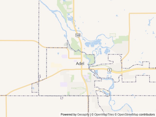 Map for Perfect sized bunk house! near Adel, IA