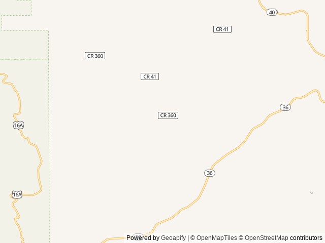 Map of Bear Den Cabins & Camp location at Hermosa, SD, United States