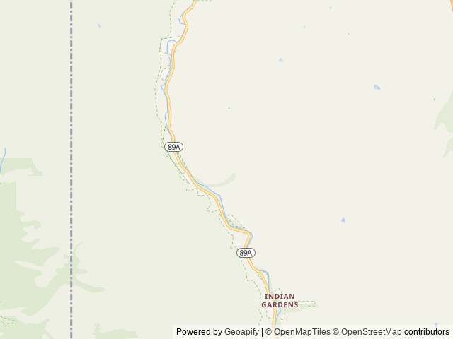Map of Manzanita. location at Sedona, AZ, United States
