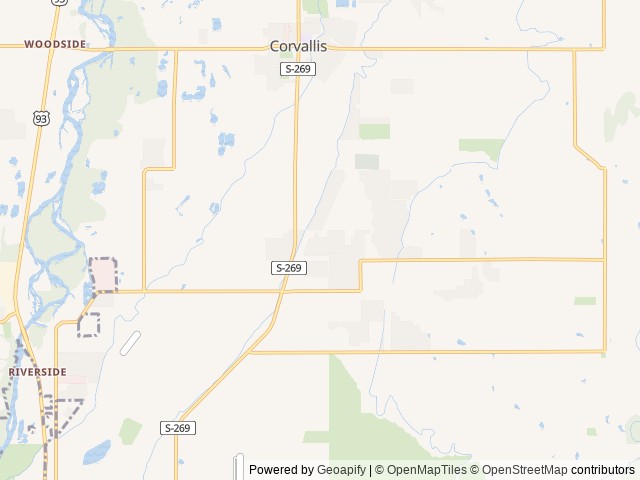 Map for Explore Western Montana in a 2021 Keystone Passport! near Corvallis, MT