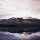 Clouds above peaks and Blue Mesa Reservoir
