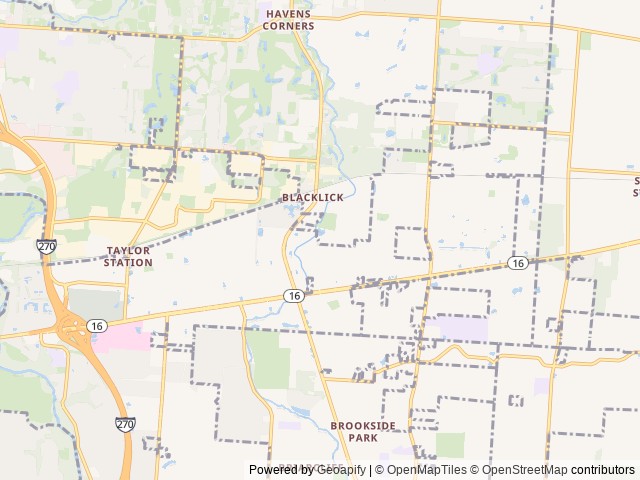Map for 2023 Surveyor Legend near Jefferson Township, OH