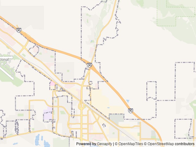 Map for Easy Camping- Sleeps 6- Delivery & Setup Only near Missoula, MT