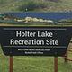 BLM Holter Lake Campground entrance sign