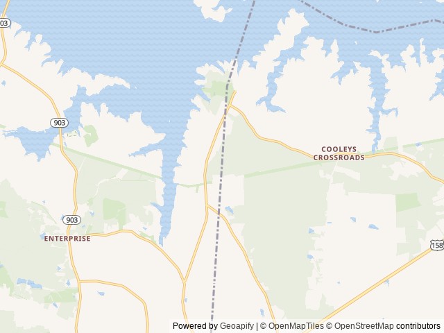 Map of Thousand Trails Lake Gaston location at Littleton, NC, United States