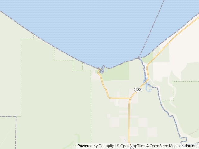 Map of Saxon Harbor Campground & Marina location at Hurley, WI, United States
