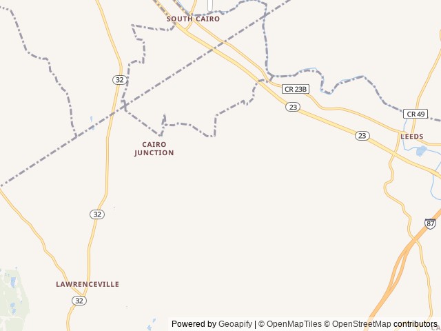 Map of Postcard Cabins Eastern Catskills location at Catskill, NY, United States