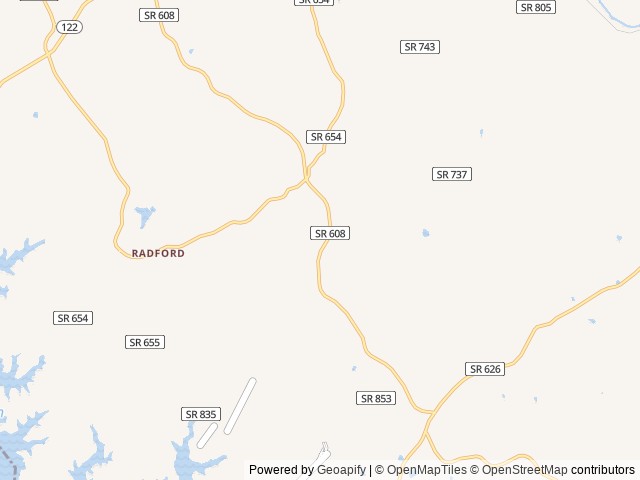 Map of SweetWater RV Park location at Moneta, VA, United States