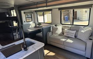 The Farmhouse travel trailer.