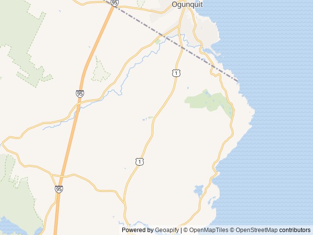 Map of Dixons Coastal Maine Campground location at Cape Neddick, ME, United States