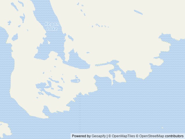 Map of Kegan Creek Cabin location at Craig, AK, United States