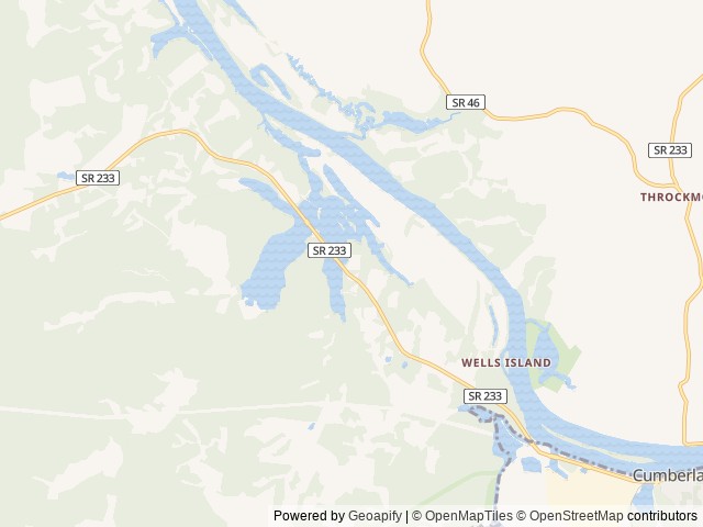 Map of Elk Harbor Lakeside Camground location at Cumberland City, TN, United States