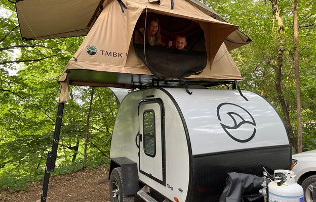 Teardrop Camper & Rooftop Tent