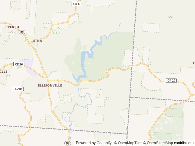 Map of Iron Ridge - Lake Vesuvius location at Pedro, OH, United States