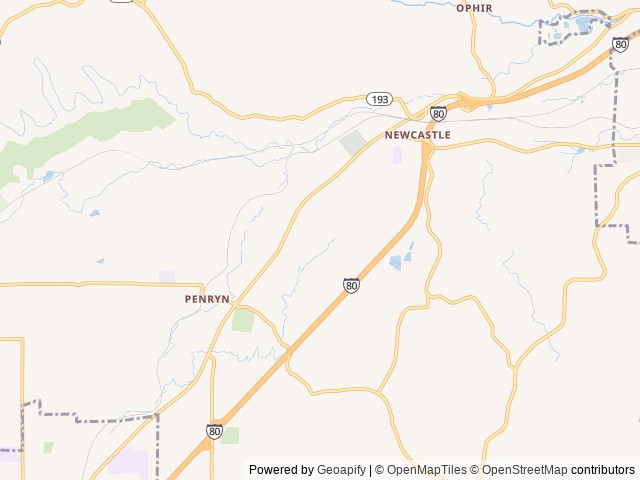 Map for 2023 Coachmen RV Apex Ultra-Lite 266BHS near Newcastle, CA