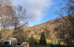 Airstream 22FB Bambi Private Hillside Campground