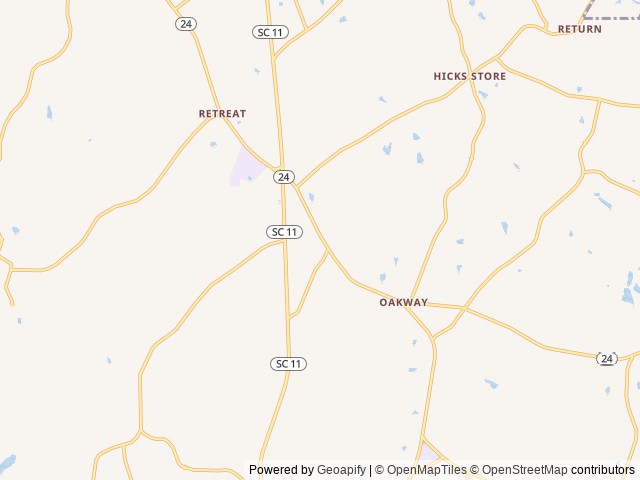 Map for Family Approved Happy Camping near Atlanta, GA