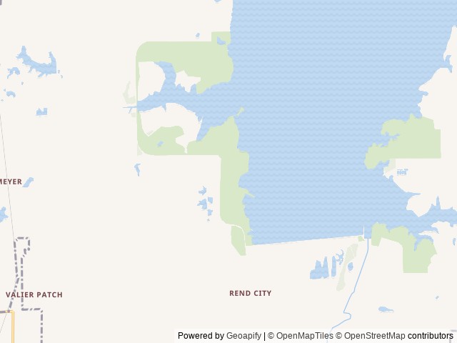 Map of South Sandusky Day Use location at Sesser, IL, United States