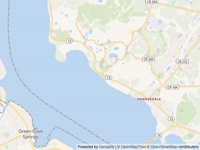 Map for Chasing Sunsets near Saint Johns, FL