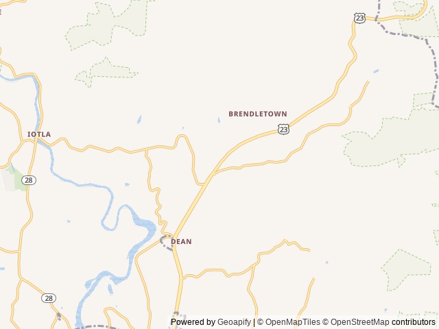 Map of The Great Outdoors RV Park location at Franklin, NC, United States