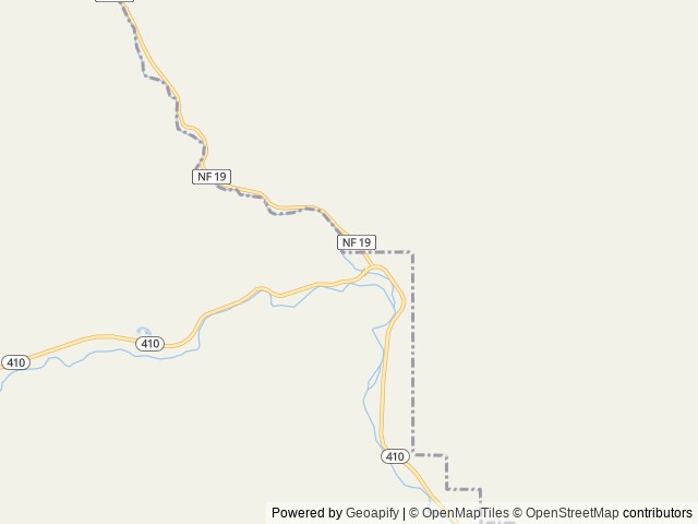 Map of Little Naches Campground location at Naches, WA, United States