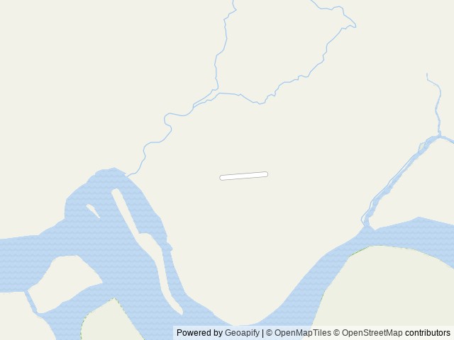 Map of Alsek River Cabin location at Yakutat, AK, United States