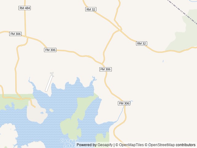 Map of Bunk Haus RV Park location at Wimberley, TX, United States