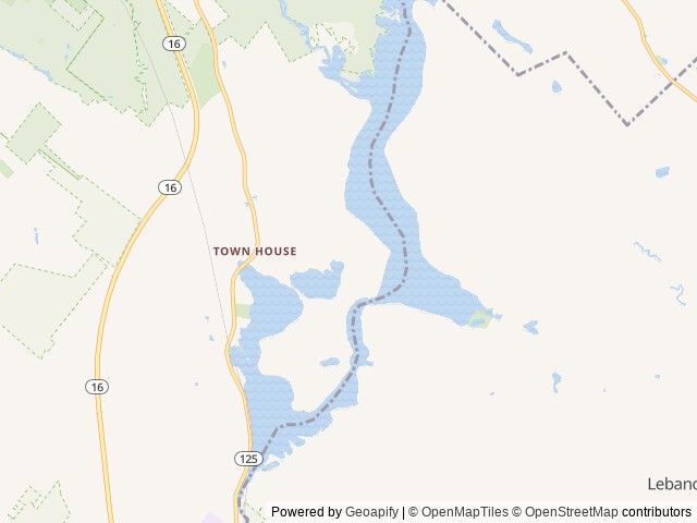 Map of Jellystone Park™ Lakes Region location at Milton, NH, United States