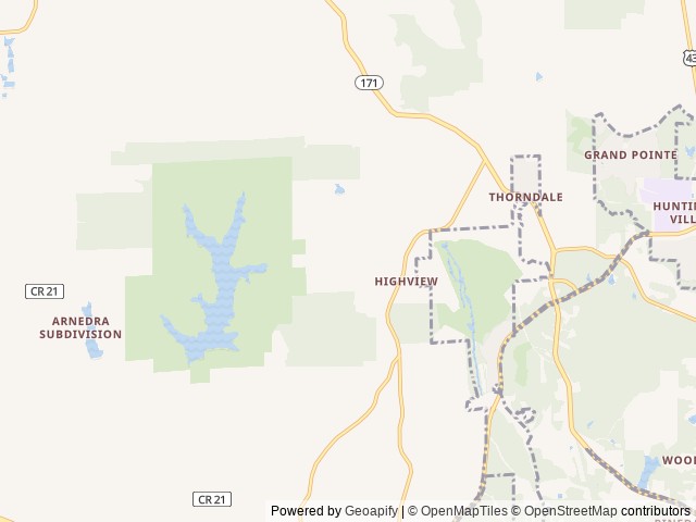 Map of Mount Olive RV Park location at Coker, AL, United States