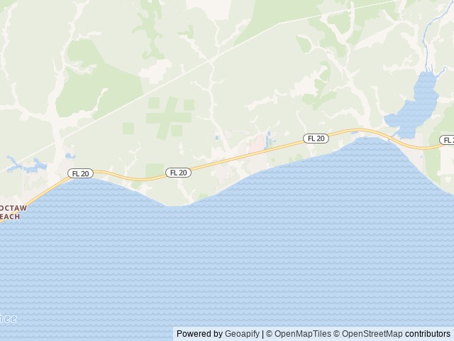 Map of Trout Creek RV Resort location at Freeport, FL, United States