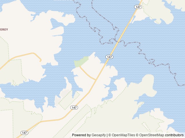 Map of Kervins RV Park location at Zavalla, TX, United States