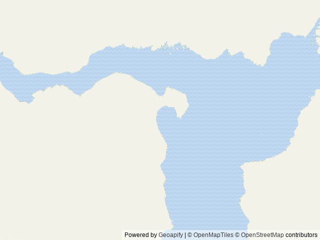 Map of Allan Point Cabin location at Sitka, AK, United States