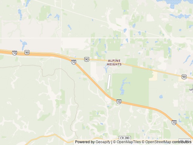 Map for 2023 Grand Design Solitude. Home away from home! near DeFuniak Springs, AL