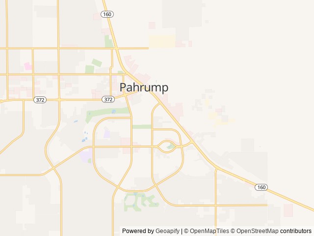 Map of Saddle West RV Park location at Pahrump, NV, United States