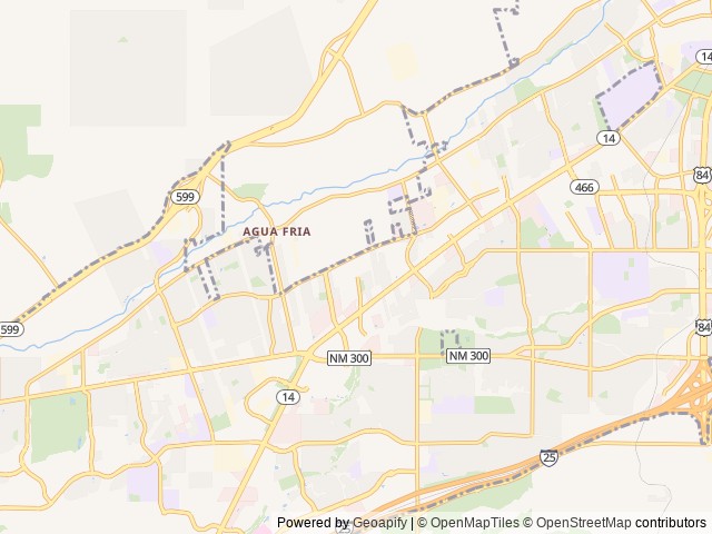 Map of Los Sueños de Santa Fe RV Park & Campground location at Santa Fe, NM, United States