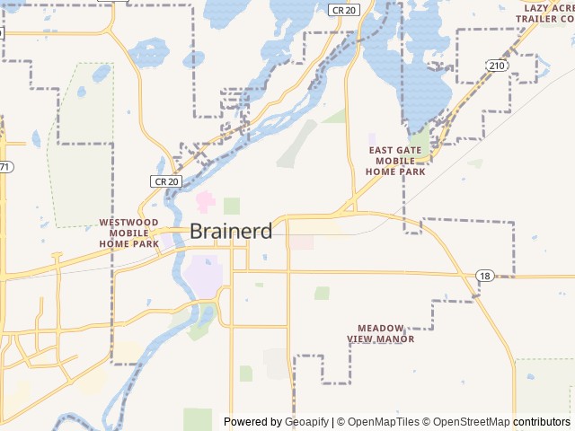 Map for Transcend One: Taking Your Camping Beyond! near Brainerd, MN