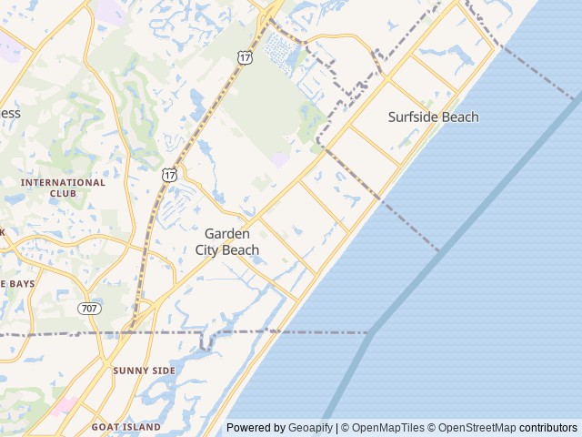 Map for Carolina Gypsy near Murrells Inlet, NC
