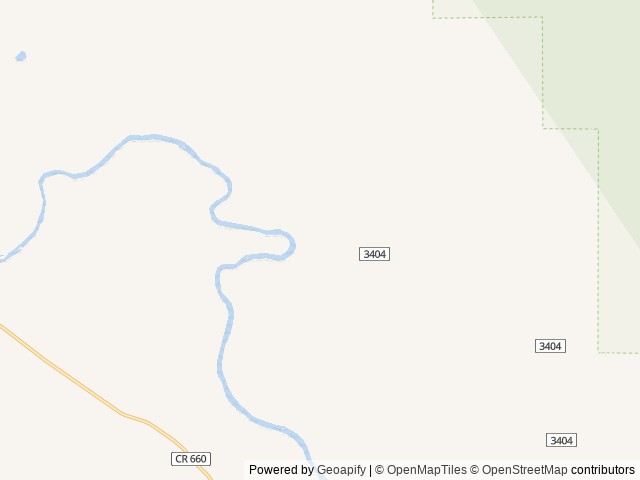 Map of Corral Creek Campground location at Rawlins, WY, United States