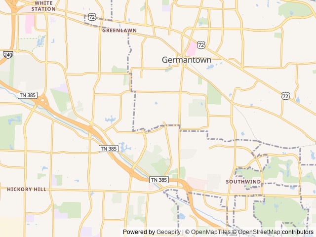 Map for AVENGERS UNITE! Prime Time RV Avenger 27DBS near Germantown, TN