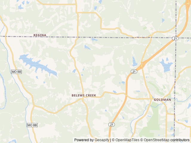 Map for 2021 Sabre 38DBQ near Hillsboro, MO