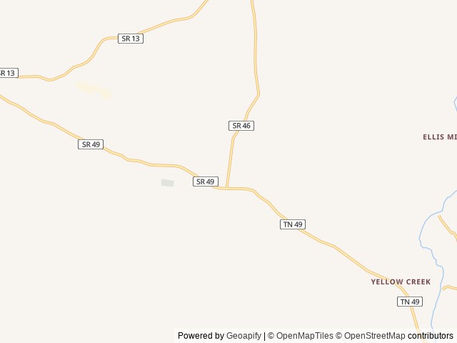 Map of Hidden Haven Campground and RV Park location at Erin, TN, United States