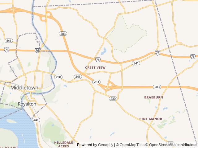 Map for 2015 Shamrock 23ss near Middletown, PA