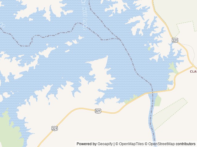 Map of Lake Springs location at Appling, GA, United States
