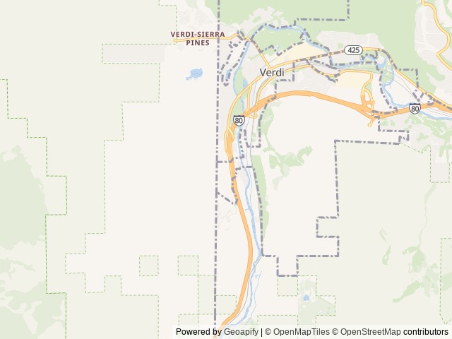 Map of Gold Ranch Casino & RV Resort location at Verdi, NV, United States
