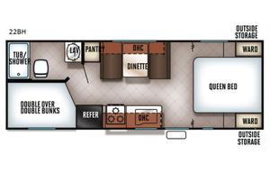 2018 Forest River Cherokee Grey Wolf Limited 22BH
