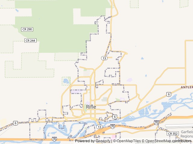 Map for 2021 Dutchmen RV Aspen Trail 2850BHS near Rifle, CO
